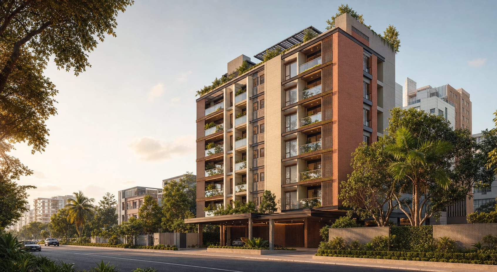 Modern Archtech residential development in Dhaka